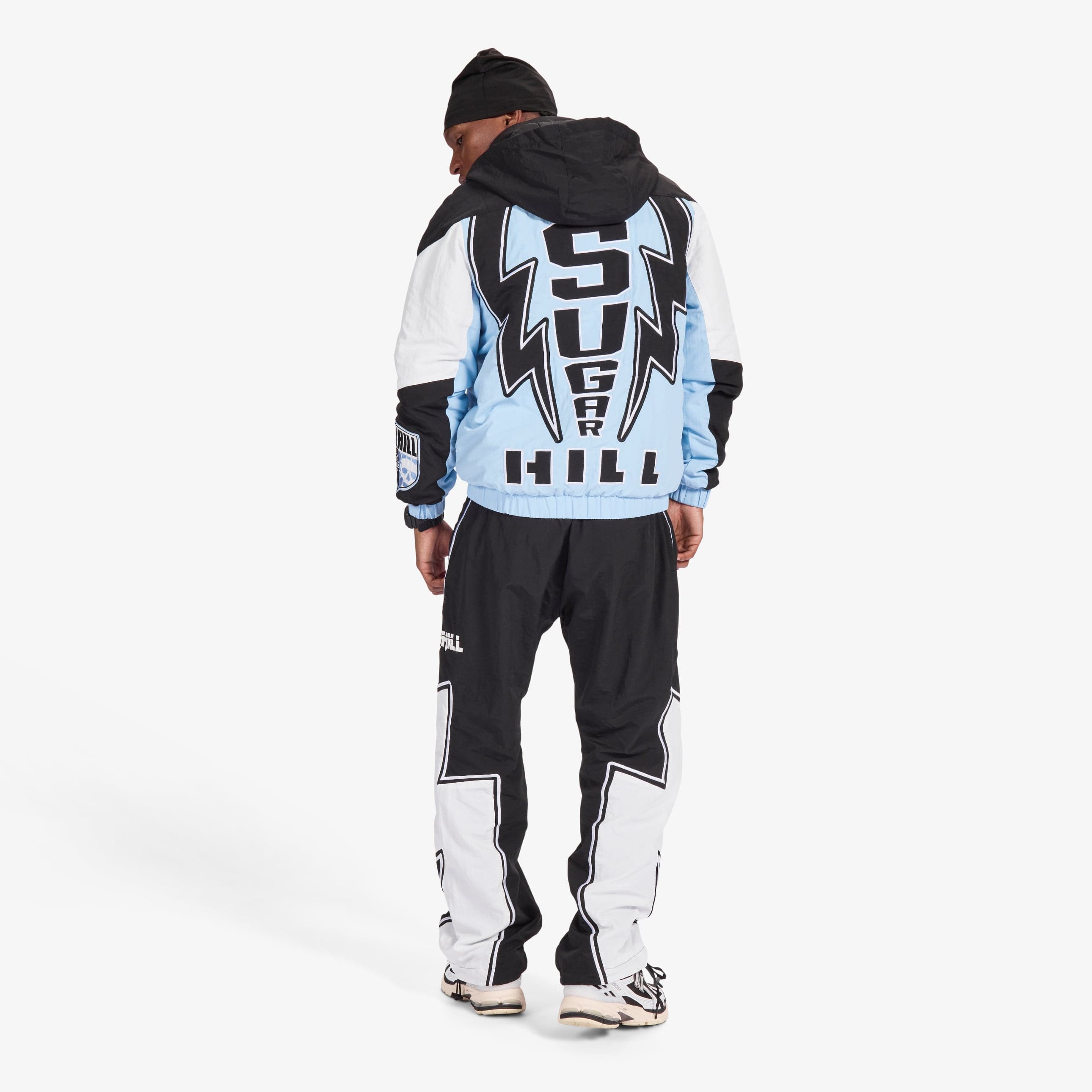 "Storm" Starter Jacket (baby blue/black)