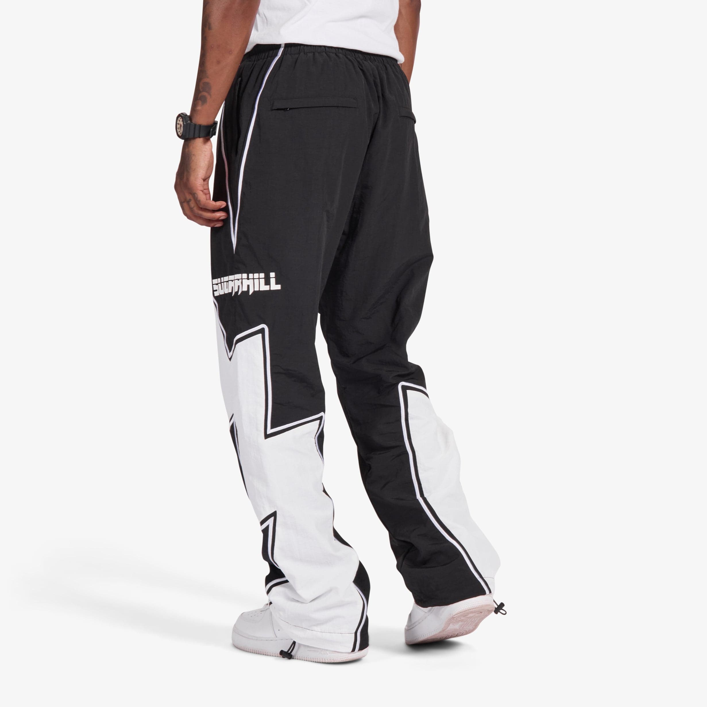 Bolt" Windbreaker Pants (black)