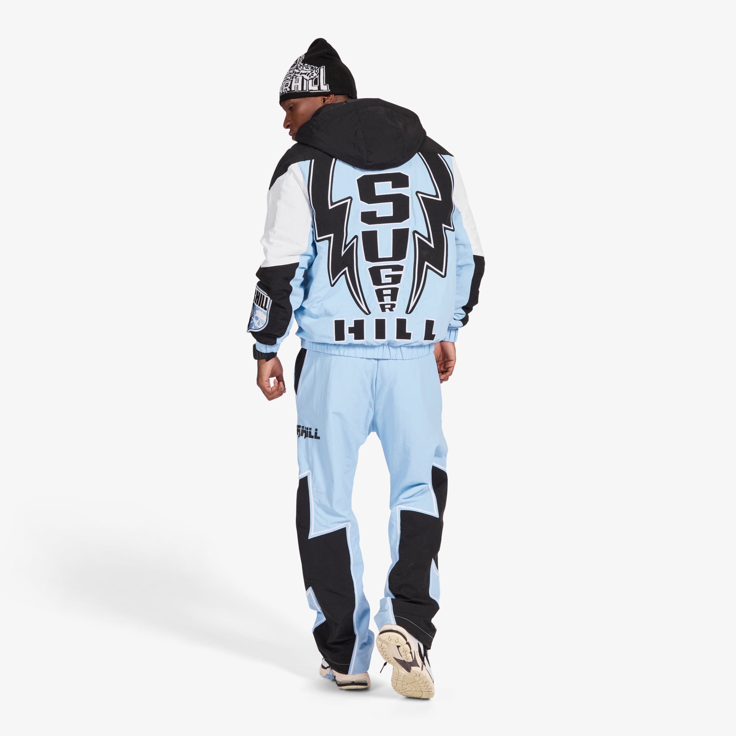 "Storm" Starter Jacket (baby blue/black)