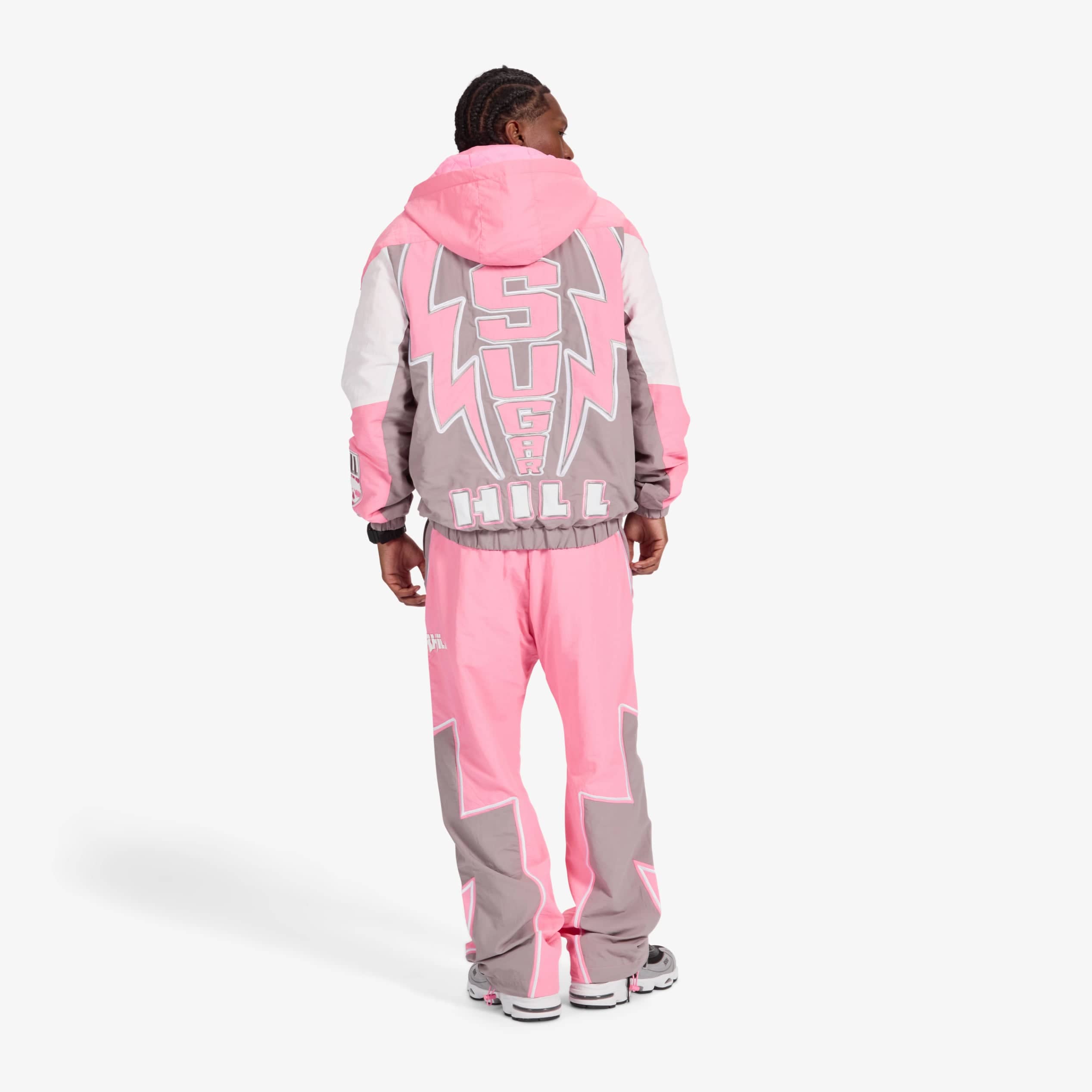 "Storm" Starter Jacket (pink/gray)