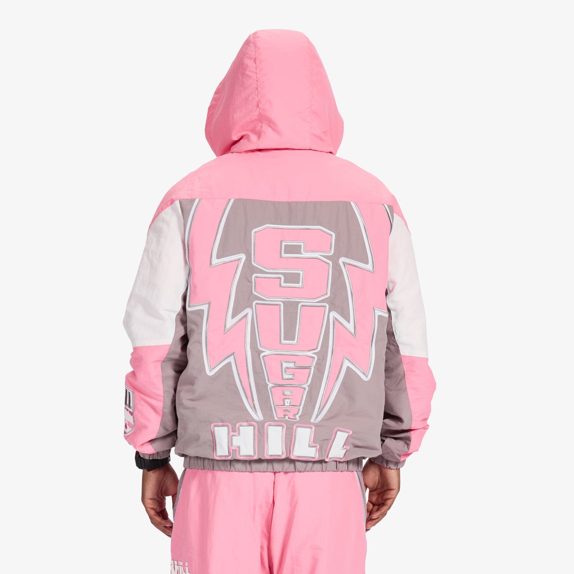 "Storm" Starter Jacket (pink/gray)