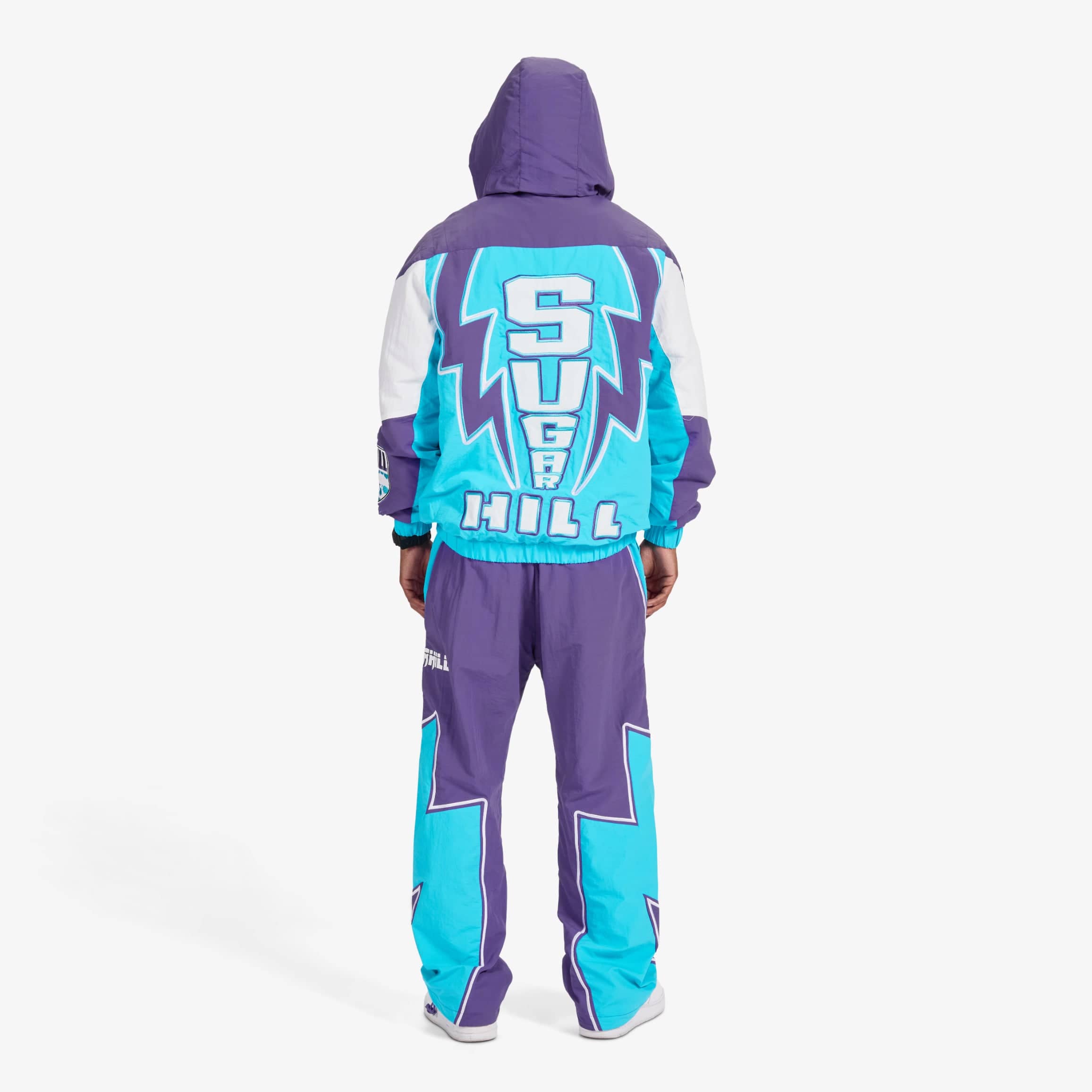 "Storm" Starter Jacket (purple/aqua)