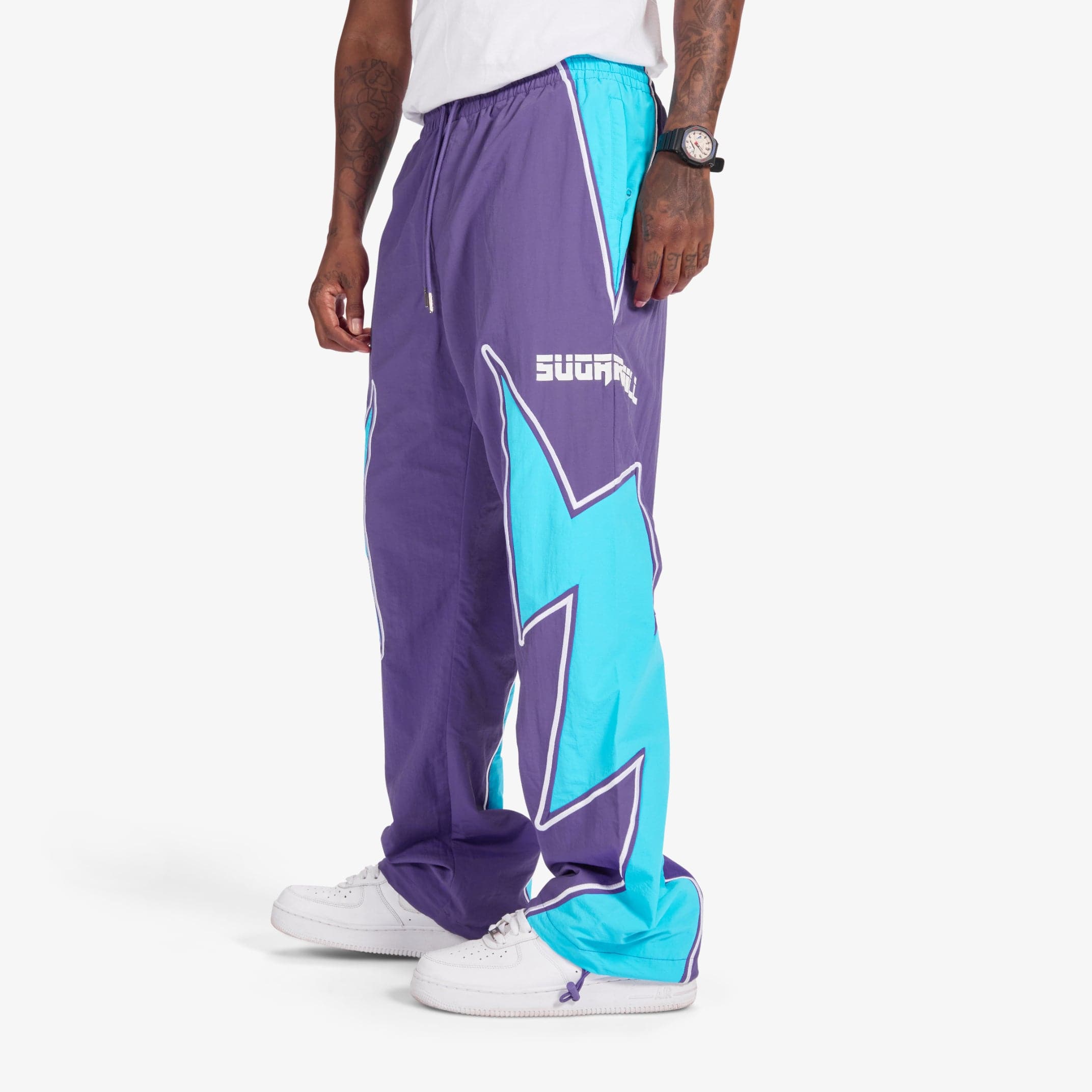 Bolt" Windbreaker Pants (purple)