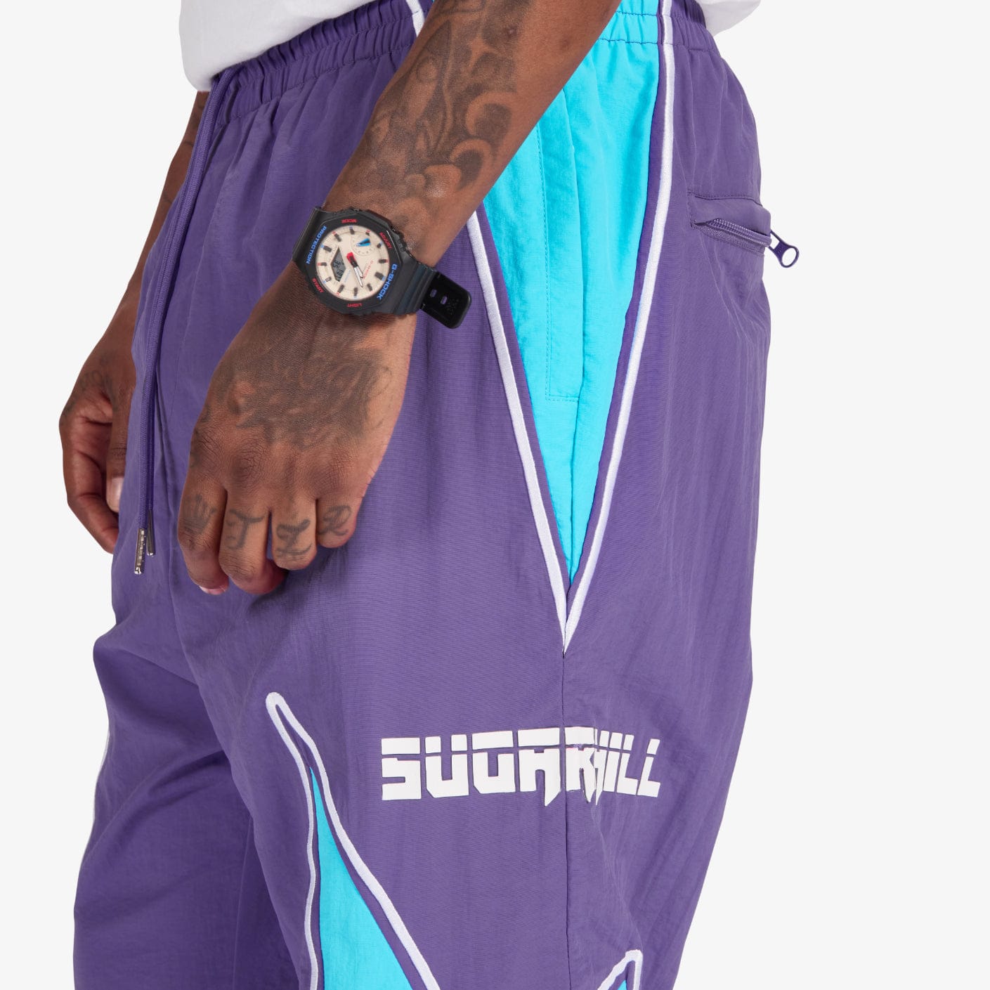 Bolt" Windbreaker Pants (purple)
