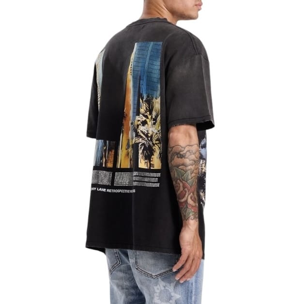 Memory Lane Downtown Reaper Tee (Vintage Black) ML-SP2-26-048
