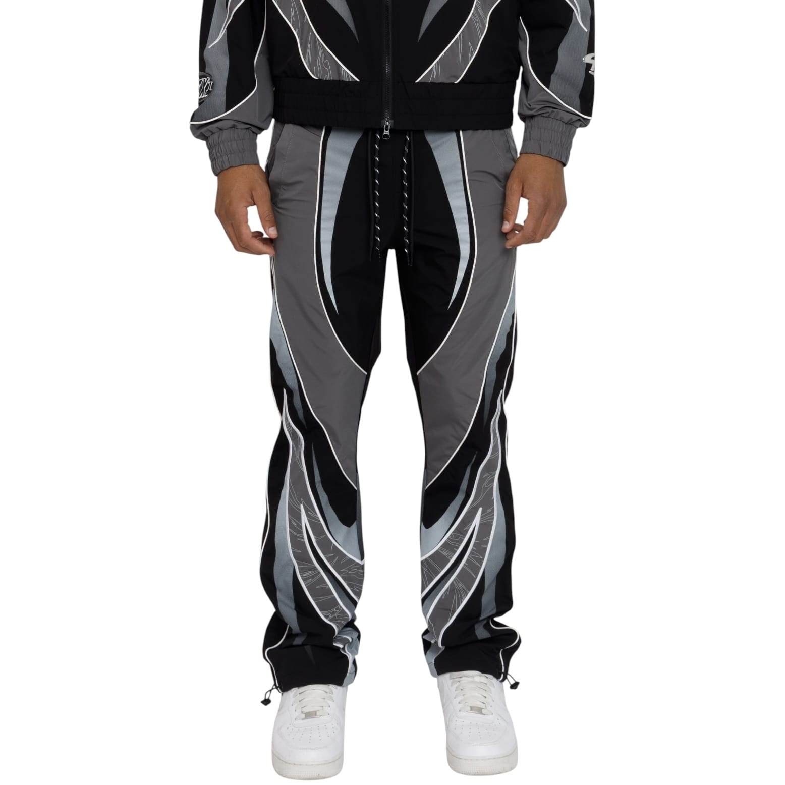 Smoke Rise Rising Colorblock Windbreaker Jacket & Pants Set (Castlerock)