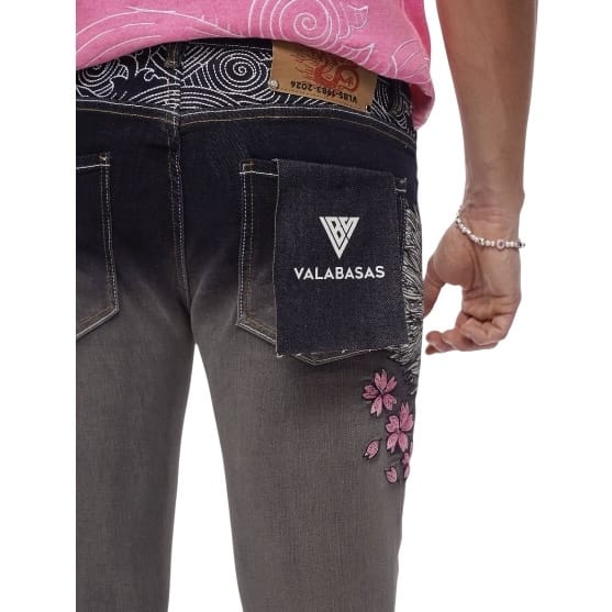 Valabasas Tenka Stacked Denim Jean (Grey Wash) VLBS-VJ3-1127