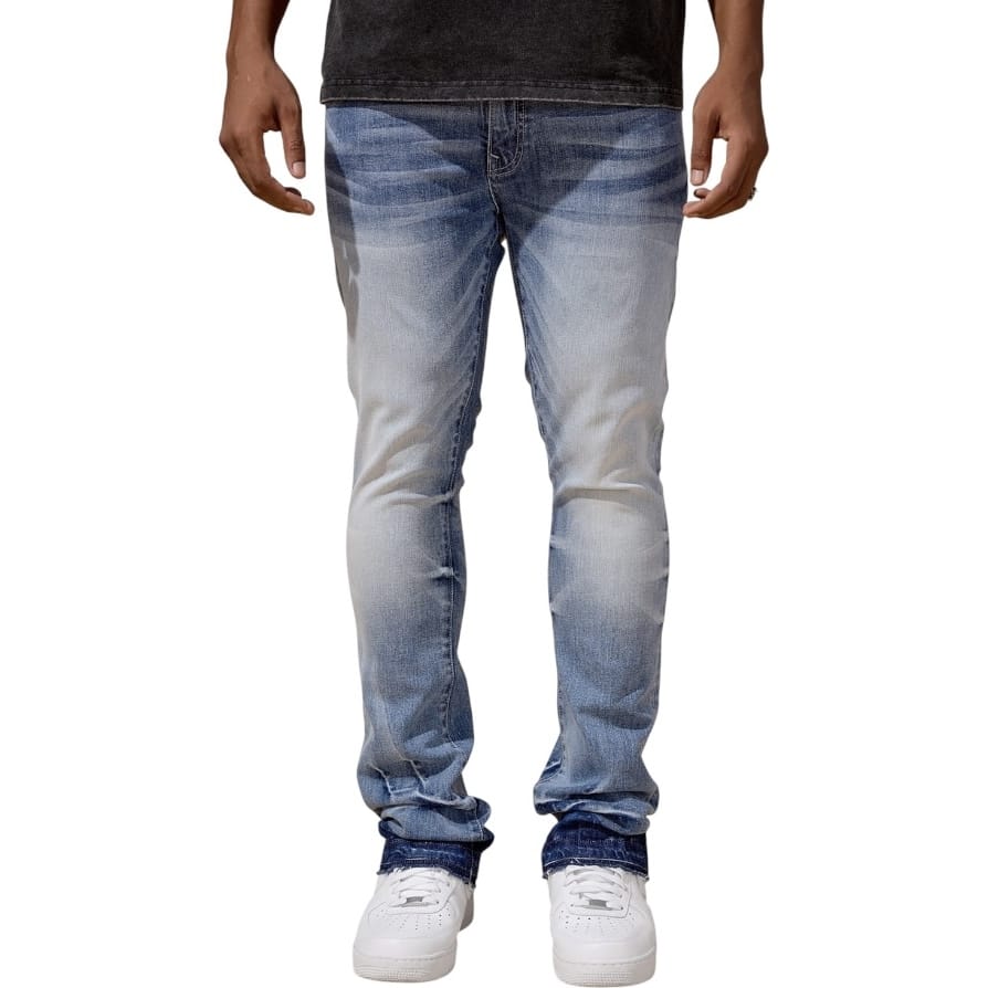 Jordan Craig Martin Skinny Stacked Mutiny Denim (River Blue) JTF2401