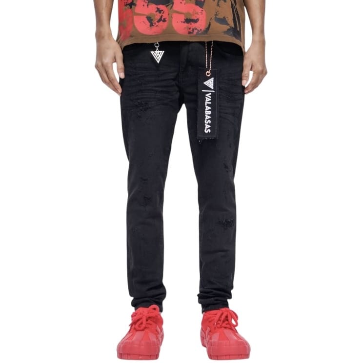 Valabasas Blackout Skinny Jean (Black Washed) VLBS-VJ1-1008