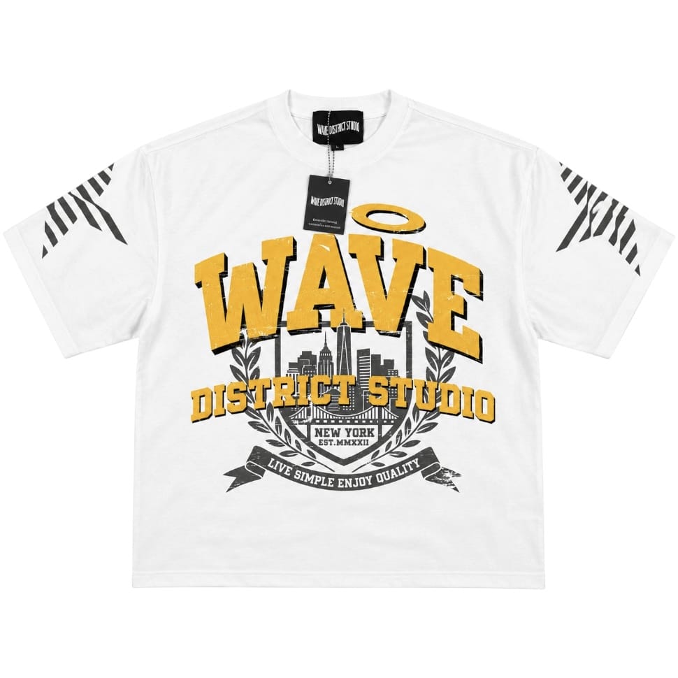 Mr. Wave WDS University Oversized Tee (Winter White)