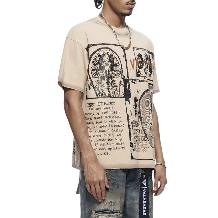 Valabasas Cyber Tee (Khaki) VLBS-VT1-1086