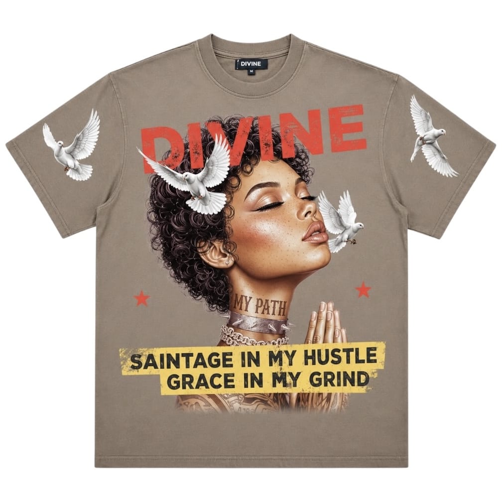 Roku Studios Divine Faded Boxy Tee (Dark Taupe) RK1482092-DKT