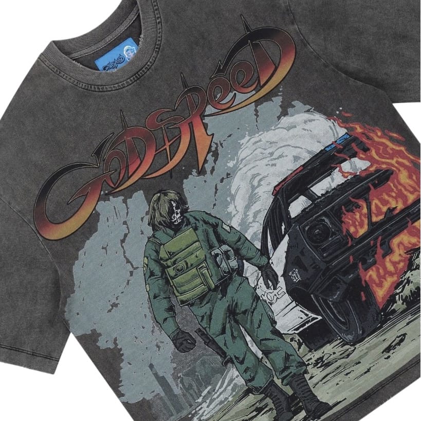 Godspeed Khaos Ng Tee (Grey Wash)