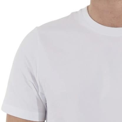 Rich Cotton Slim-Fit Short Sleeve Round Neck Tee (White) SFRWH
