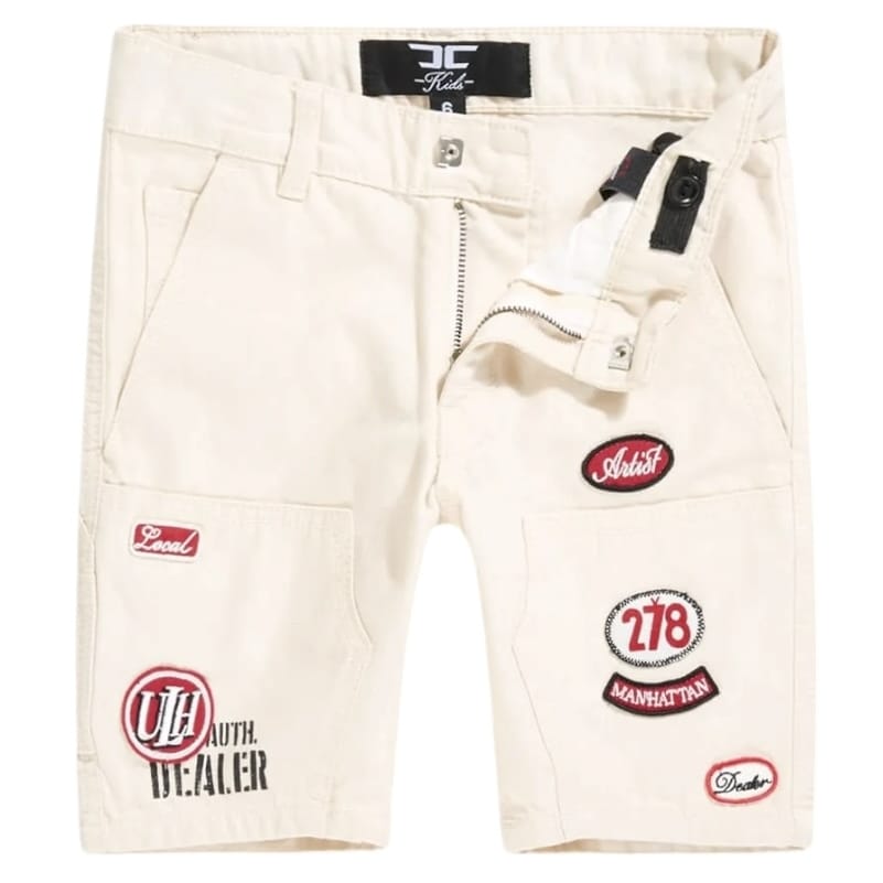 Boys Jordan Craig Re-up Mechanic Short Set (Bone)