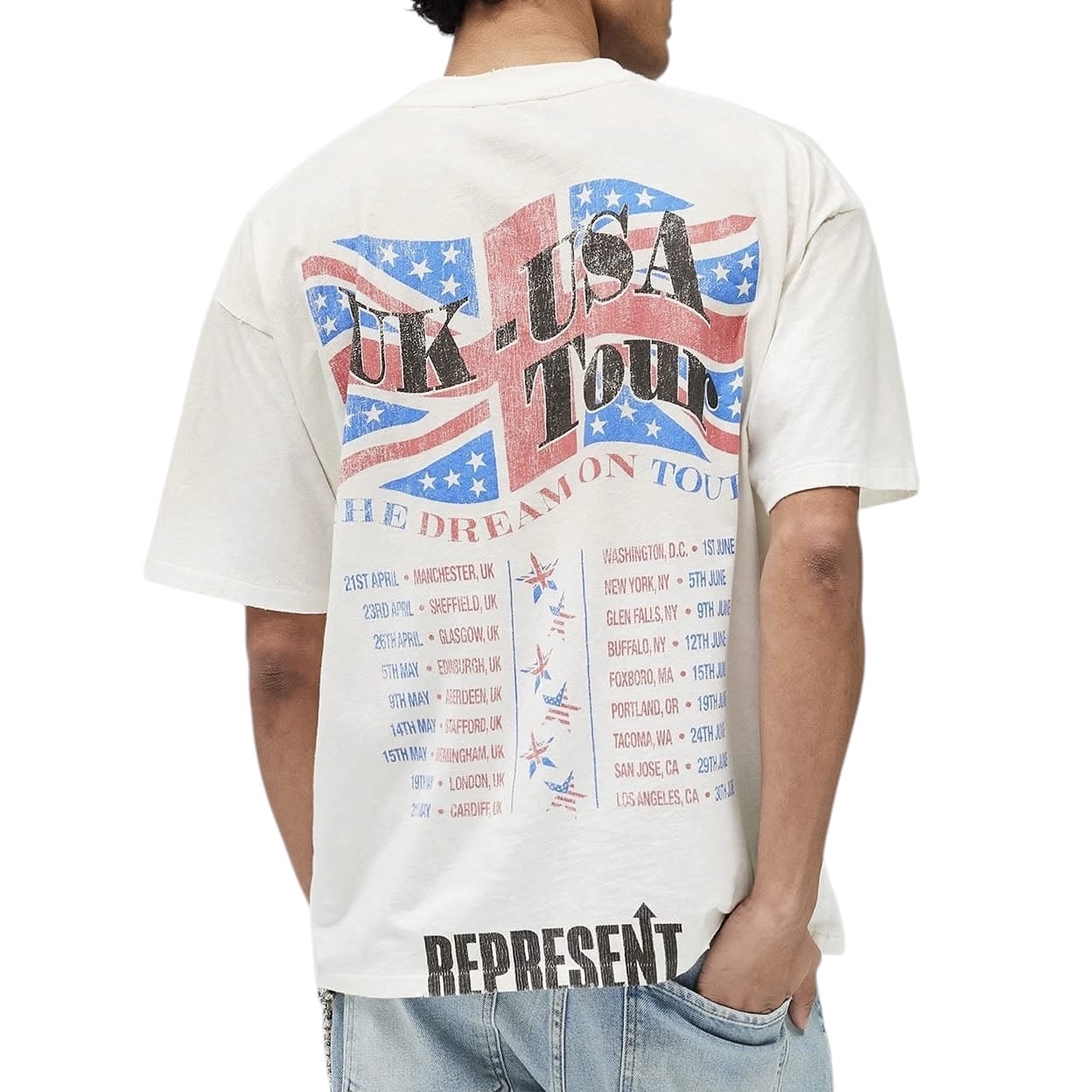 Represent Dream On Tour Tee (Washed Ecru) MLM100593-30