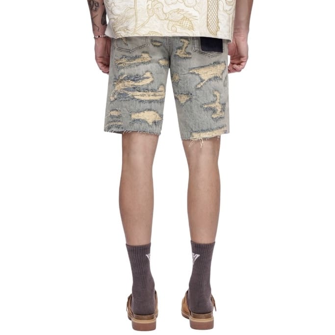 Valabasas Incise Denim Shorts (Vintage Wash) VLBS-VSH1-1009