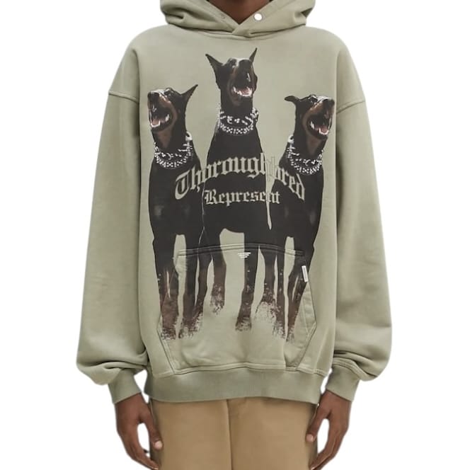 Represent Thoroughbred Hoodie (Light Olive) MLM41134-066