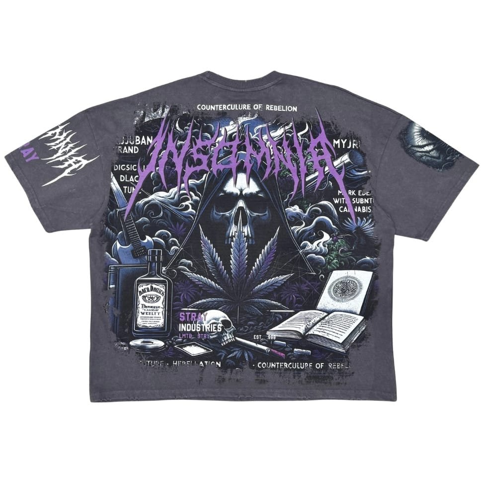 Stray Insomnia Tee (Charcoal) ST1723-CHA