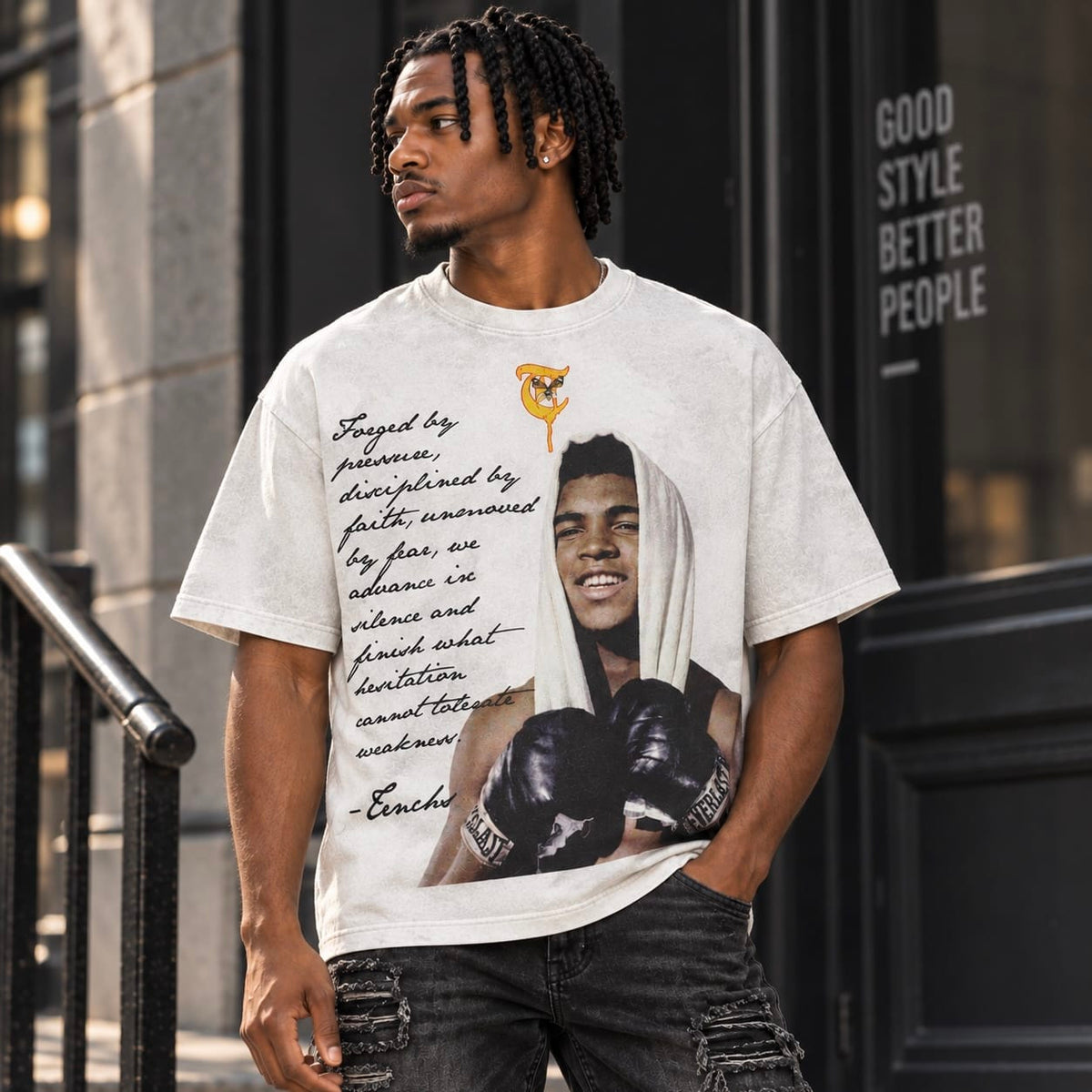 Trnchs Muhammad Ali Tee (White) TC-S26-6025