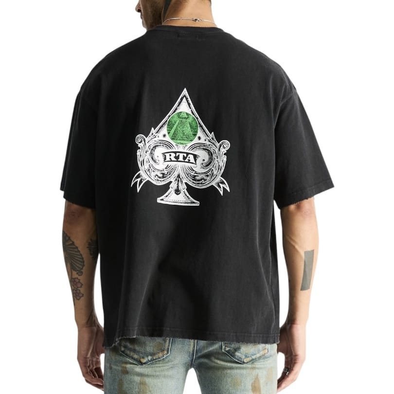 Rta Colin Oversized Tee (Vintage Black Spade)