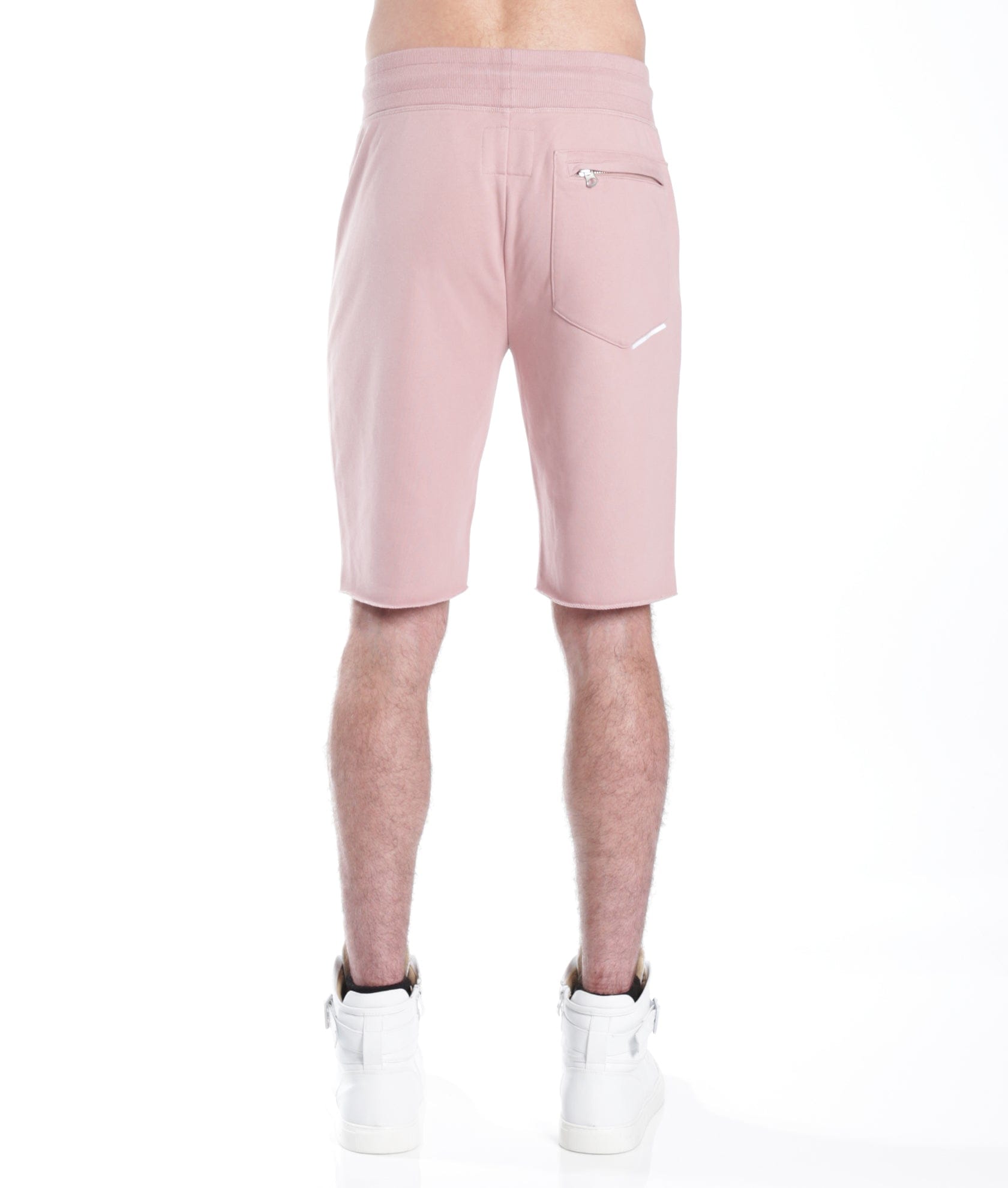 FRENCH TERRY SWEATSHORT IN DUSTY PINK