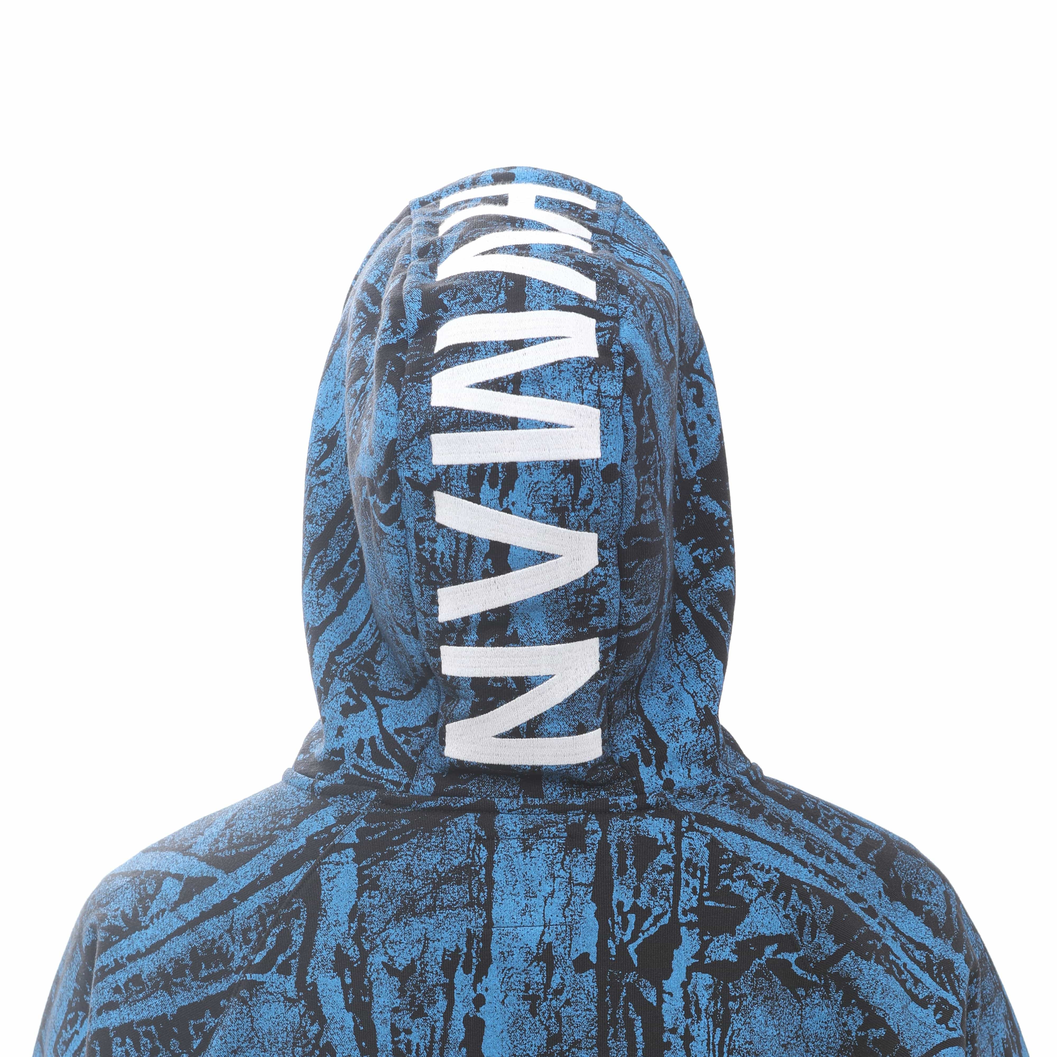 FULL ZIP SWEATSHIRT IN CRINKLED