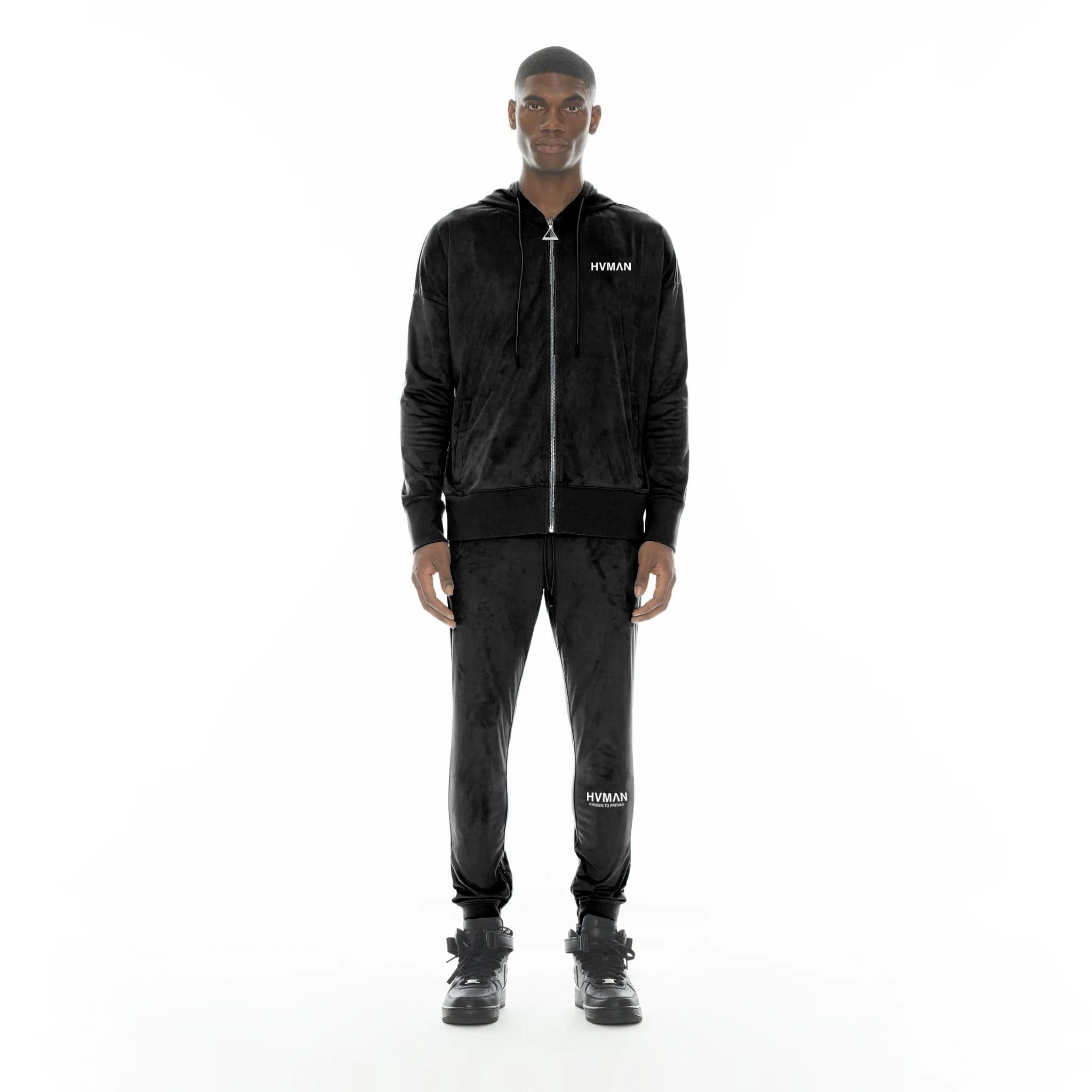 MICROFIBER HOODIE IN BLACK