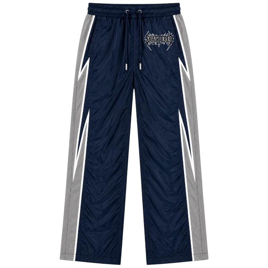 Shattered Hearts Peekaboo Nylon Set (Navy)