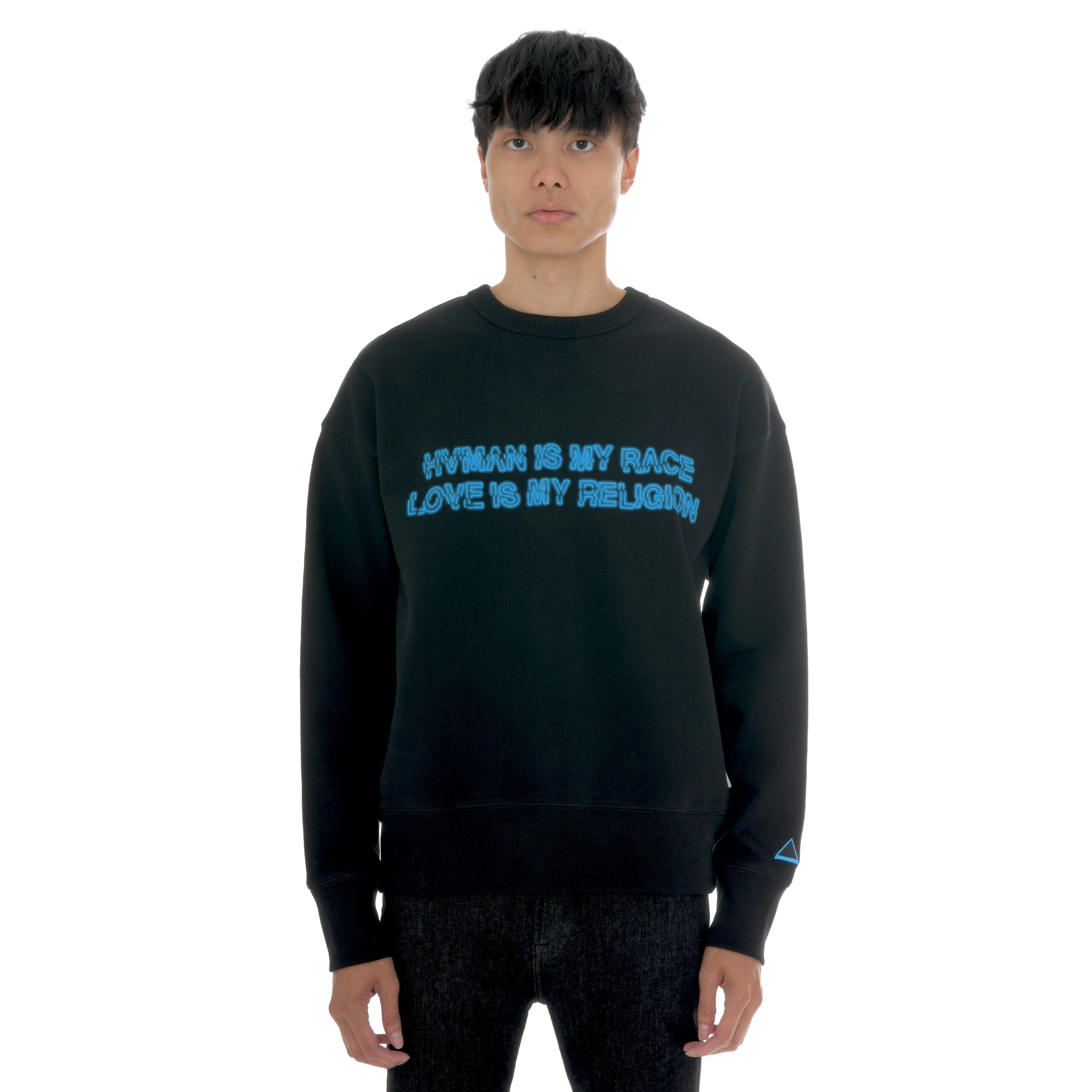 HVMAN CRYSTAL CREW SWEATSHIRT IN HVMAN LOVE