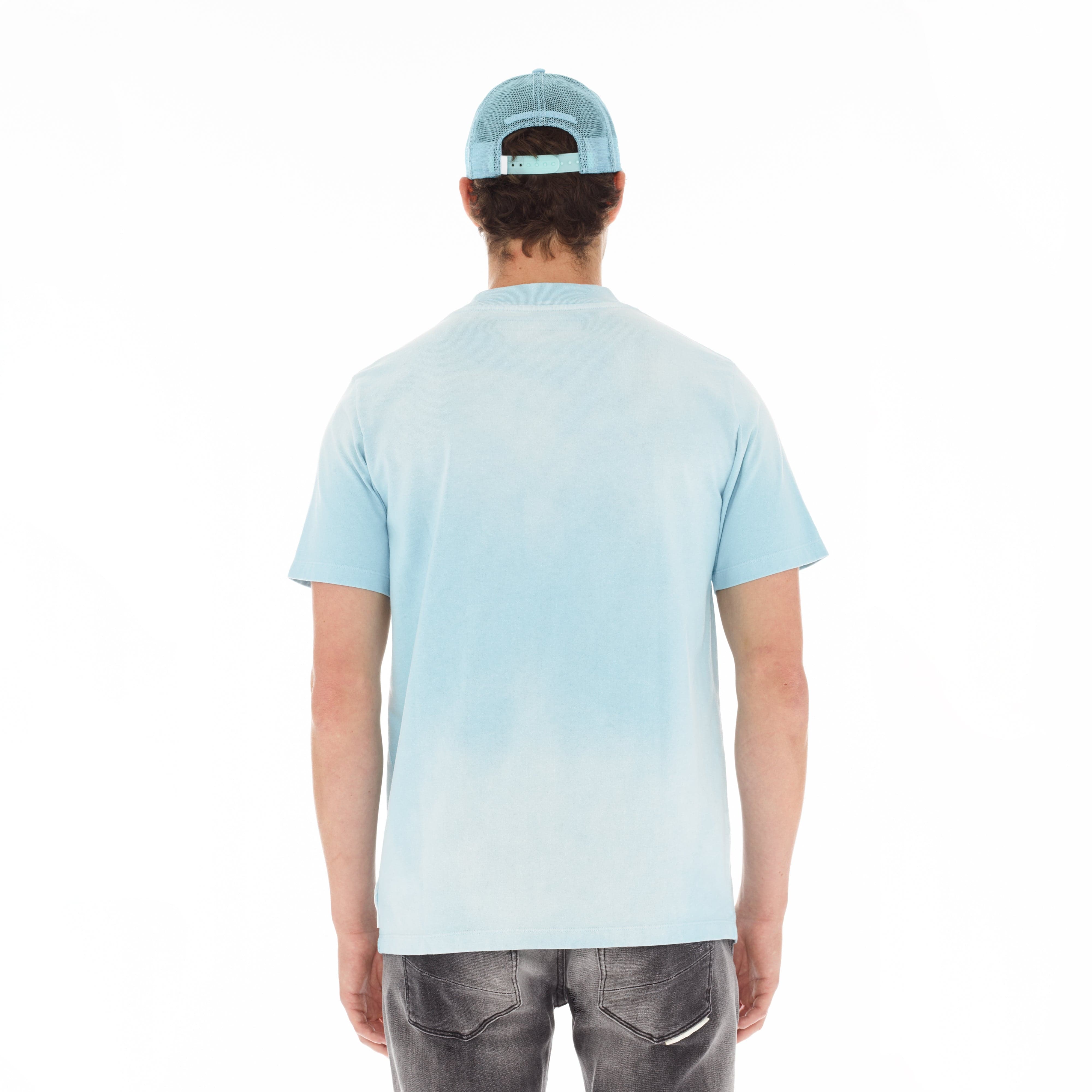 HVMAN BASIC LOGO TEE IN SKY