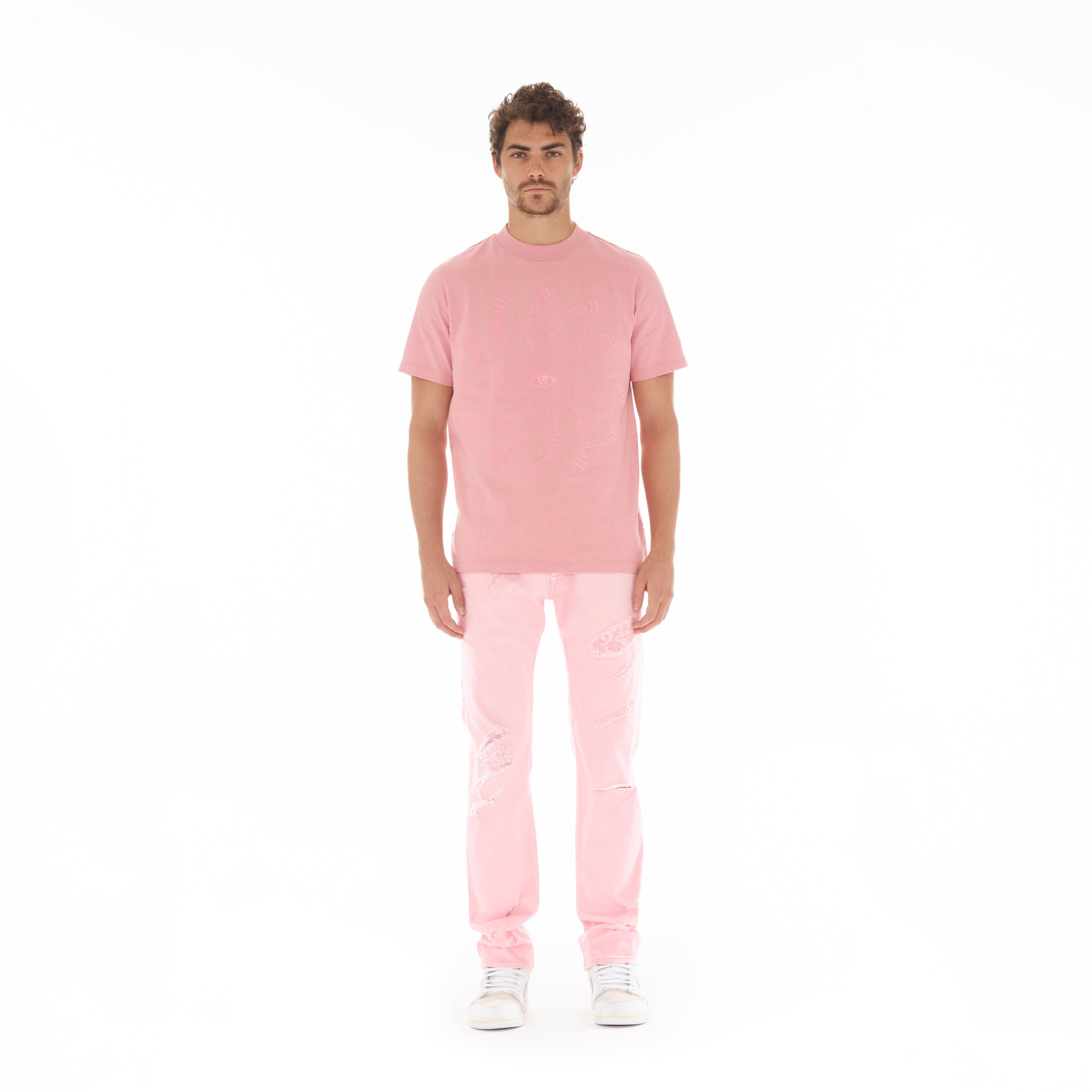 NOVELTY TEE "EYE" IN CORAL