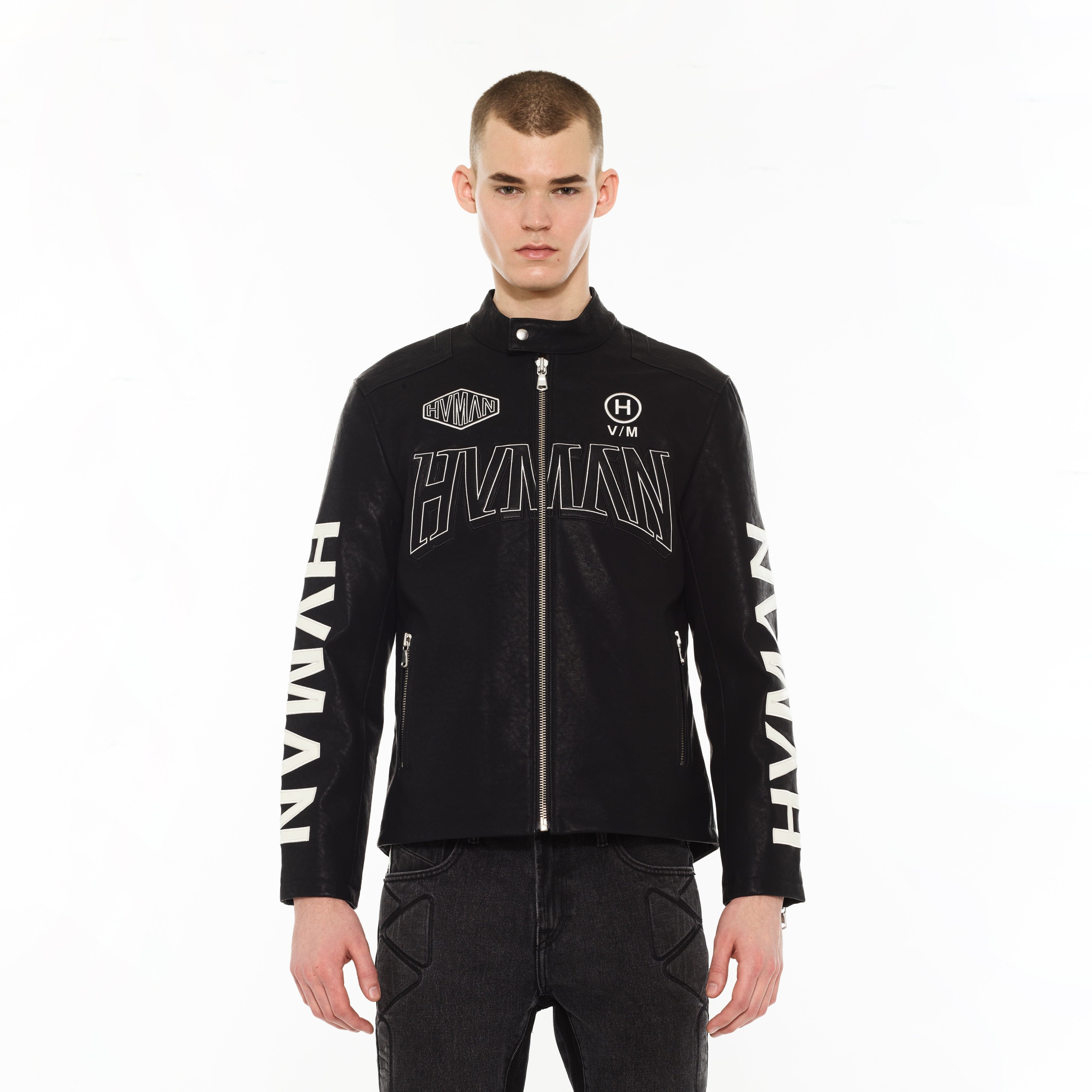 Hvman's Cafe Racer Jacket in Black
