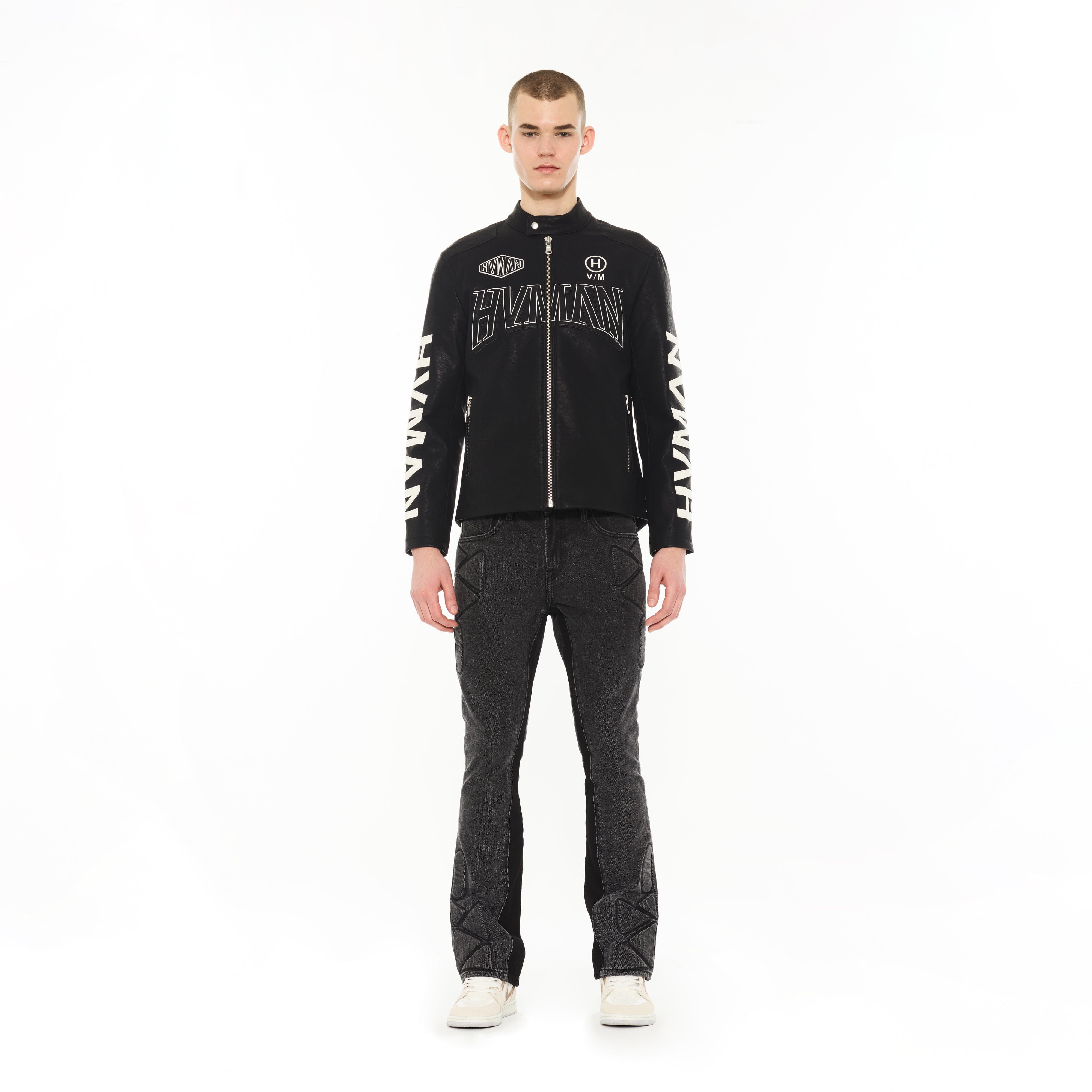Hvman's Cafe Racer Jacket in Black