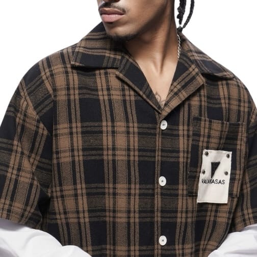 Valabasas Rip Double Layered Flannel (Brown) VLBS-VBD2-1021