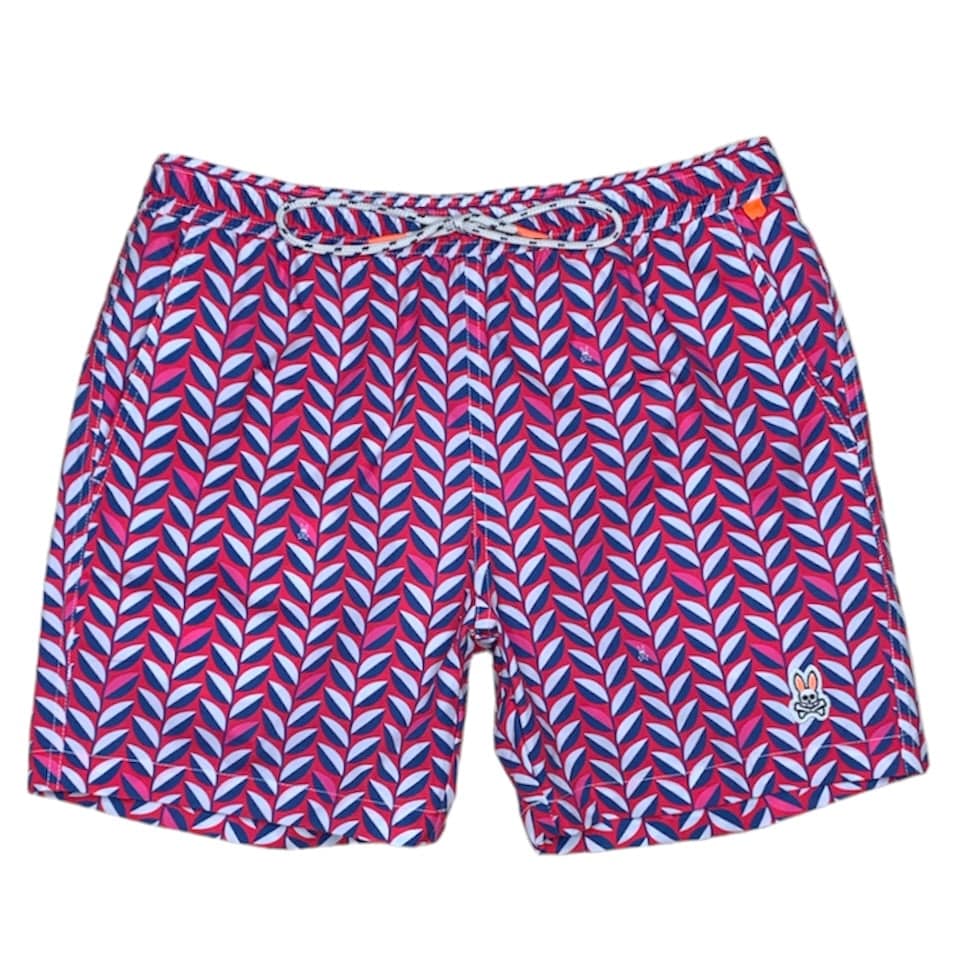 Psycho Bunny Twyford Swim Trunks (Pink Raspberry) B6W211N1NS