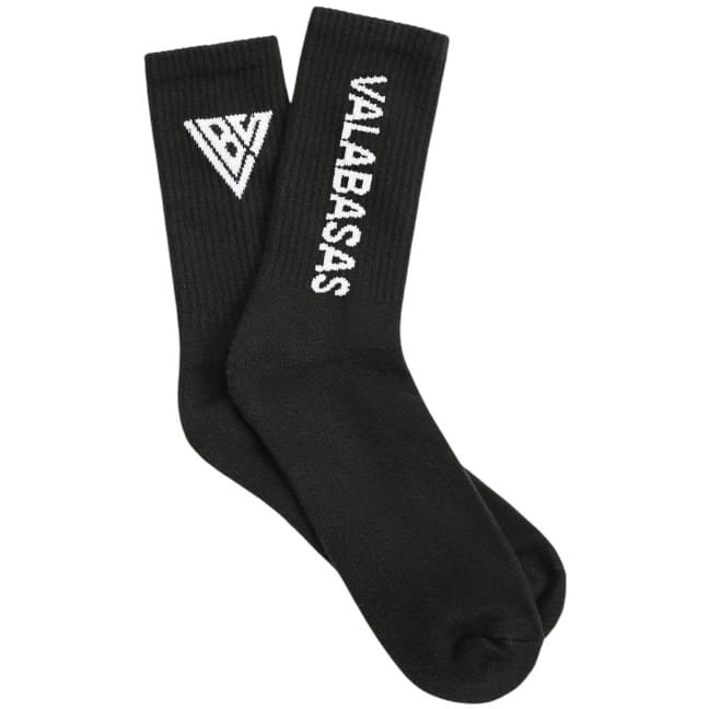 Valabasas Footprint Socks (Black) VAL-SOCK-001