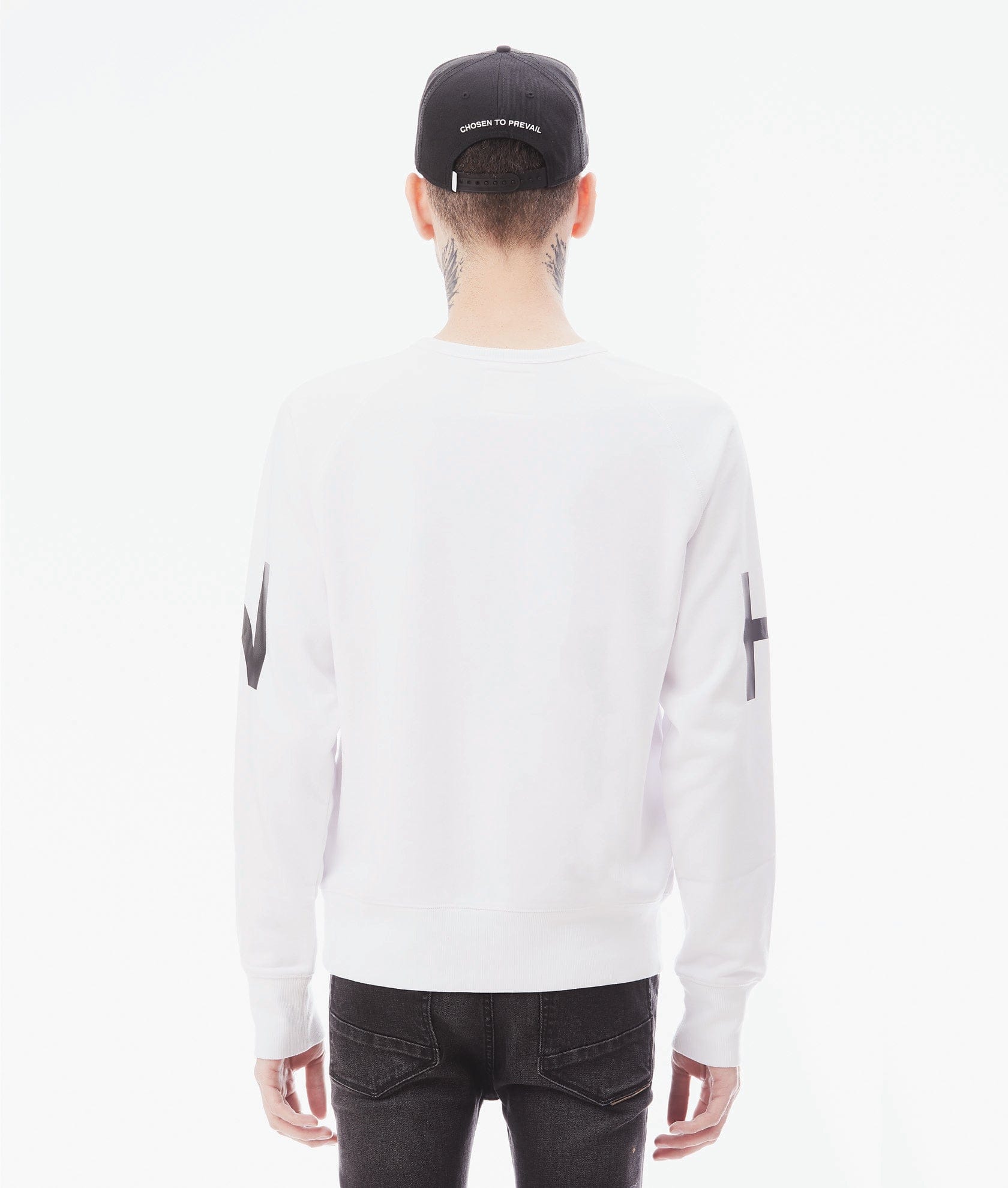 CREW NECK SWEATSHIRT IN WHITE