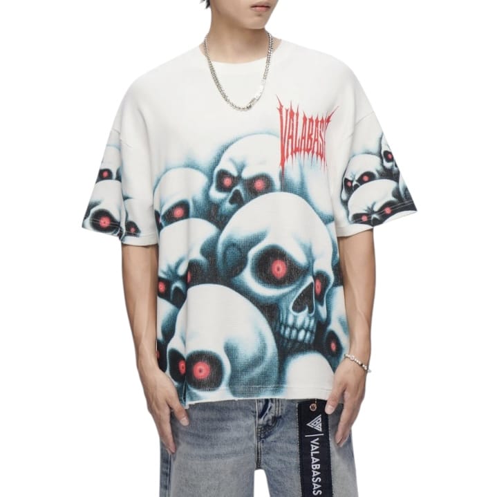 Valabasas Grave Digger Thermal Tee (White) VLBS-VT1-1115