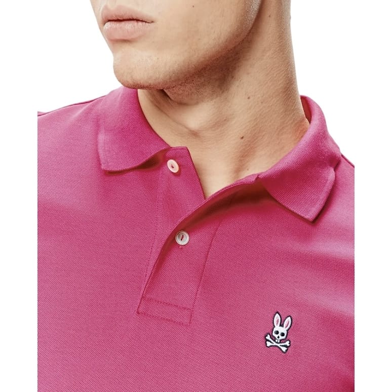 Psycho Bunny Classic Polo (Bright Fuschia) B6K001T1PC