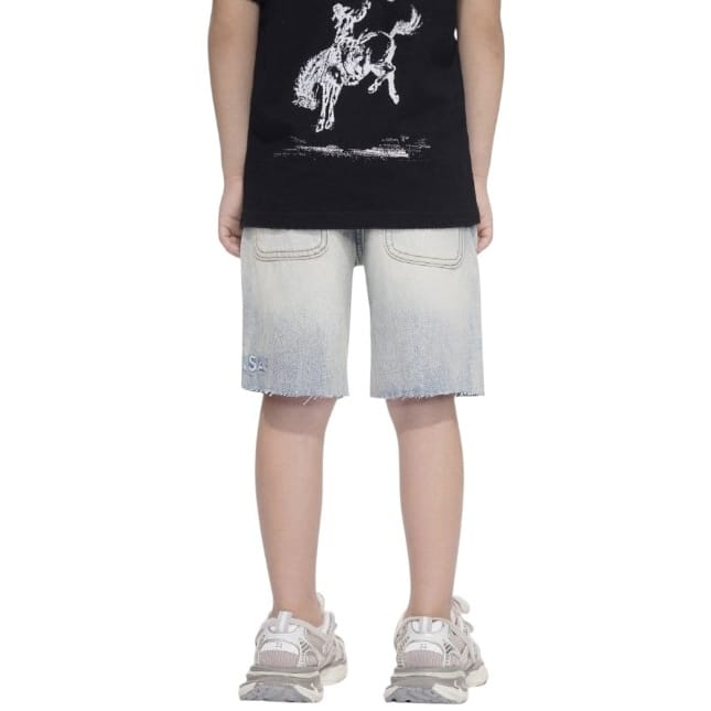 Kids Valabasas Jr. Kids Denim Shorts (Light Wash)