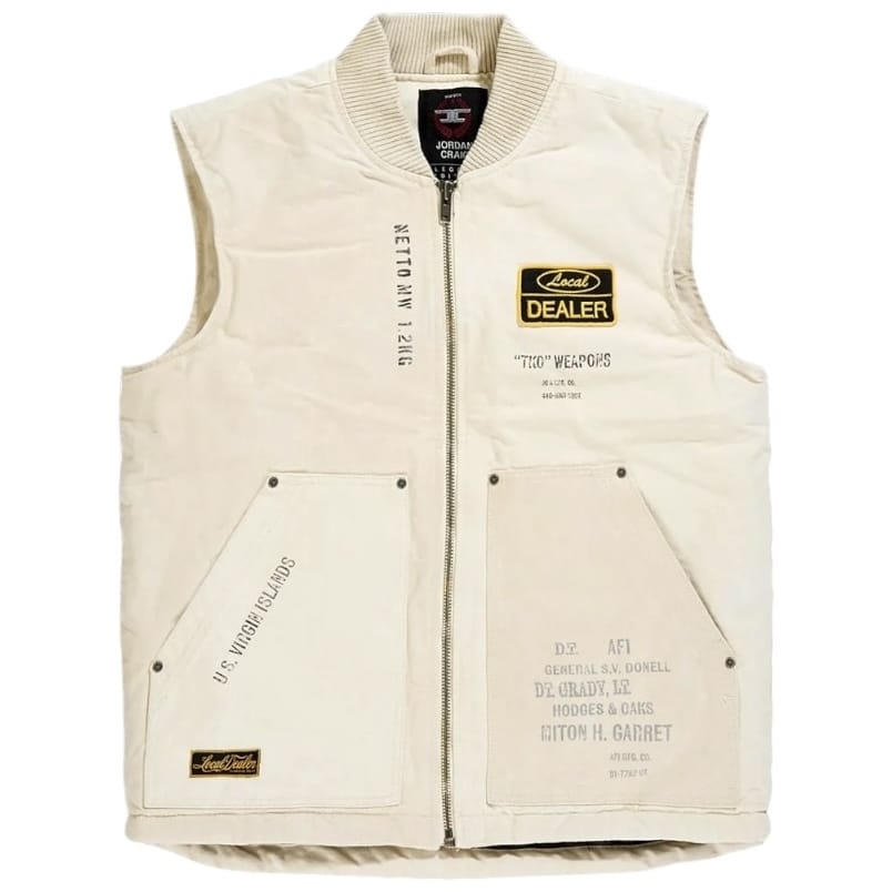 Jordan Craig Military Tarp Dealer Utility Vest (Natural) 91775V