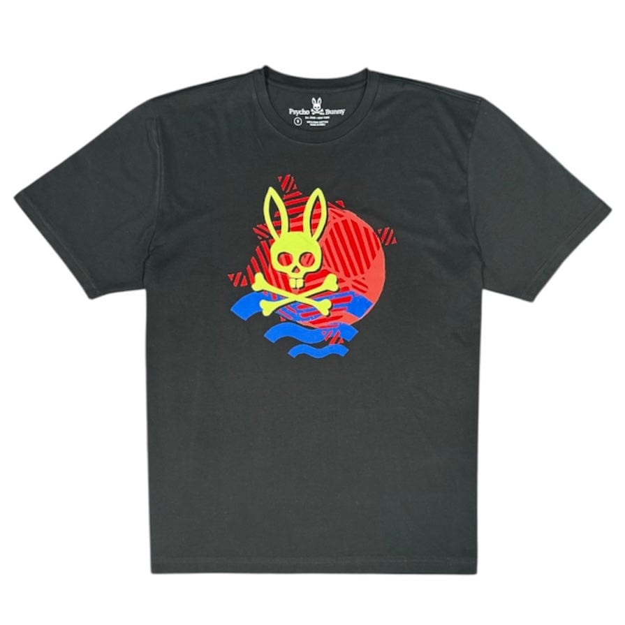 Psycho Bunny Balden Graphic Tee (Black) B6U606T1PC