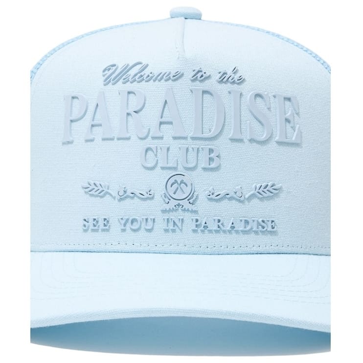 See You In Paradise Club Trucker Hat (Light Blue) C2066