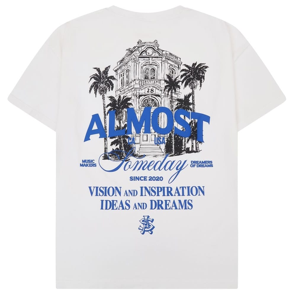 Almost Someday Beverly Tee (White) AS-SUM26-025