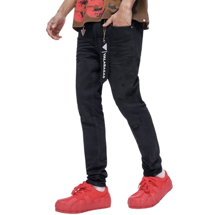 Valabasas Blackout Skinny Jean (Black Washed) VLBS-VJ1-1008