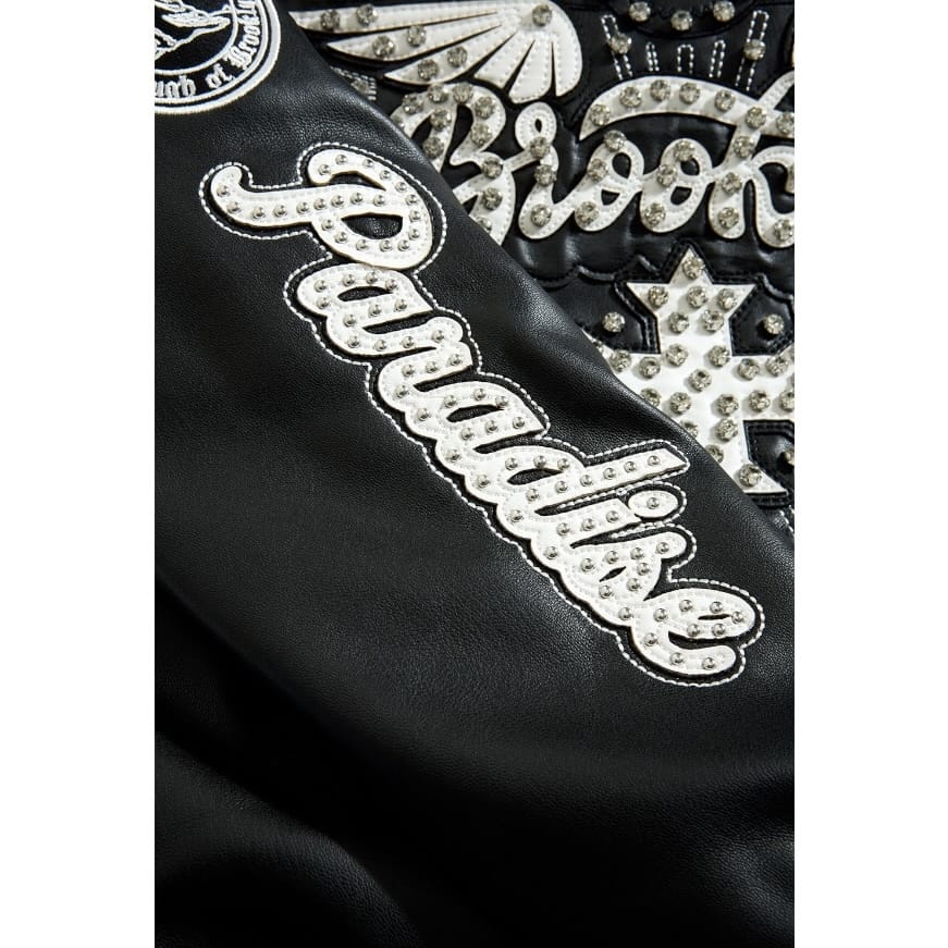 Boys See You In Paradise Brooklyn Hooded Bomber Jacket (Black) 91681B