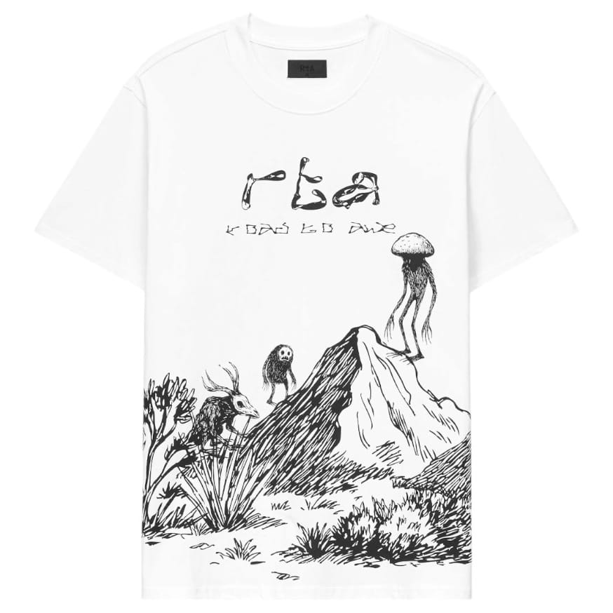 Rta Colin Creature Scenery Oversized SS Tee (White) MCHPK911-T1322WTCSC