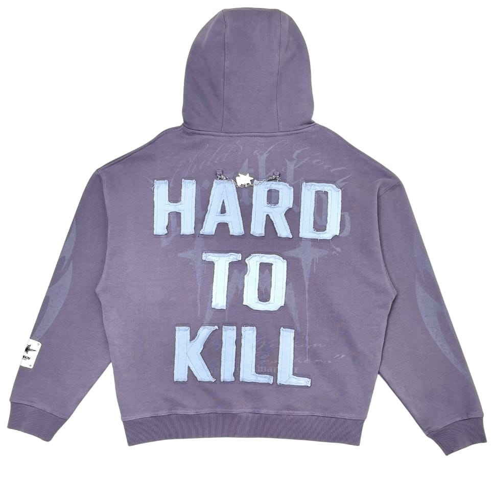 Wrathboy Hard To Kill Hoodie (Light Purple) WB05-168-PUR