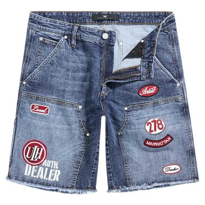 Jordan Craig Og The Re-Up Denim Shorts (Aged Wash) J2058S